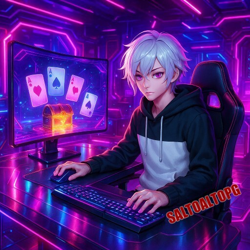 Imagem promocional da SALTOALTOPG mostrando a plataforma e suas vantagens