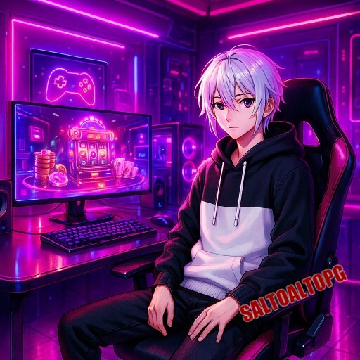 Imagem promocional da SALTOALTOPG mostrando a plataforma e suas vantagens